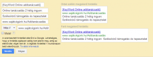 Adwords - Dinamikus kulcsszóbeillesztéses hirdetések készítése