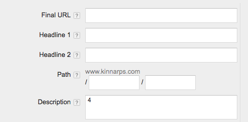 Kiterjesztett szöveges AdWords hirdetés