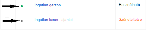 01 AdWords hirdetés szüneteltetés
