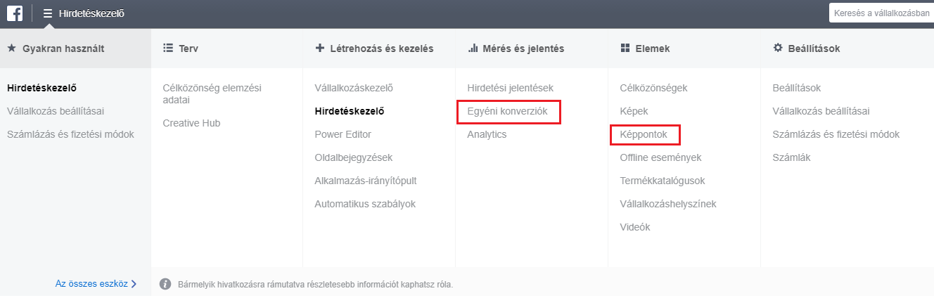 facebook hirdetes conversion-pixel