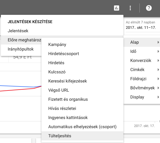 AdWords új felület